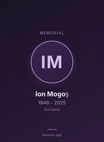 Memorial portrait of Ion Mogoș