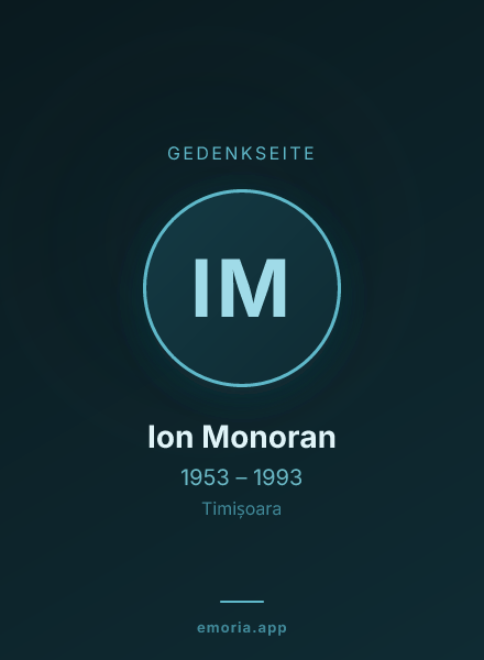 Gedenkportrait von Ion Monoran