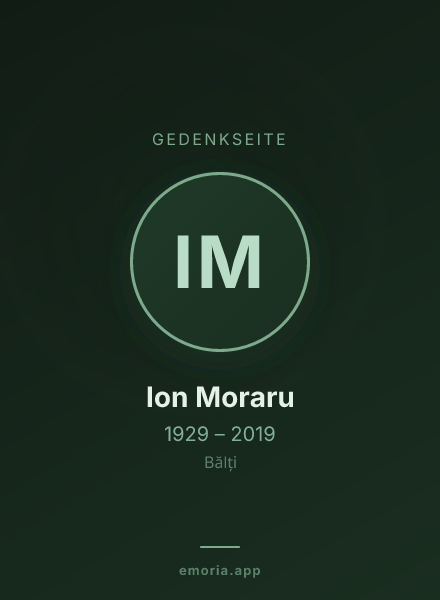 Gedenkportrait von Ion Moraru