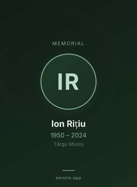 Memorial portrait of Ion Rițiu