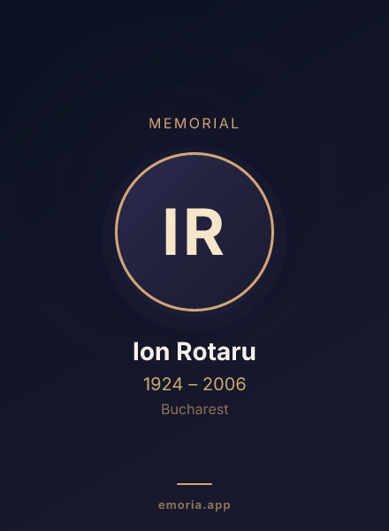 Memorial portrait of Ion Rotaru