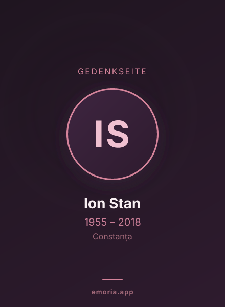 Gedenkportrait von Ion Stan