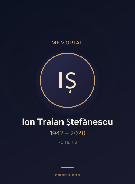 Memorial portrait of Ion Traian Ștefănescu