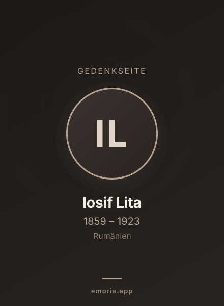 Gedenkportrait von Iosif Lita