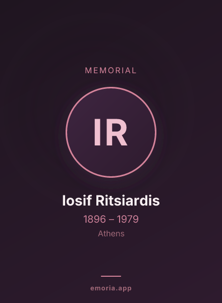 Memorial portrait of Iosif Ritsiardis