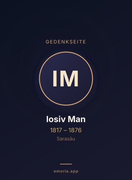 Gedenkportrait von Iosiv Man