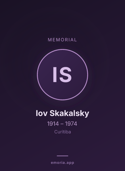 Memorial portrait of Iov Skakalsky