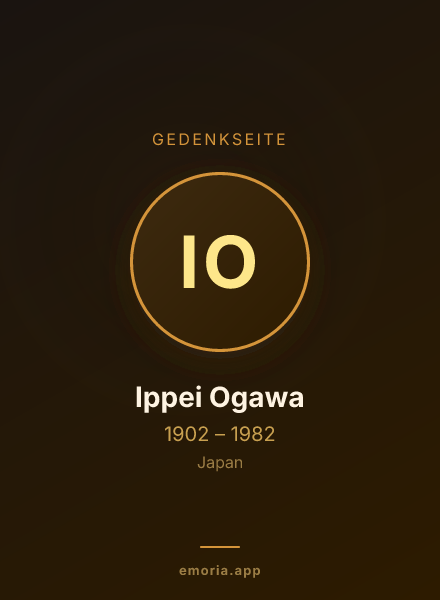 Gedenkportrait von Ippei Ogawa