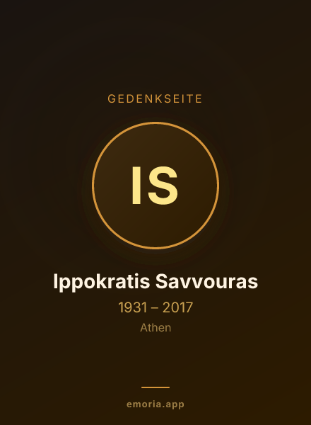 Gedenkportrait von Ippokratis Savvouras