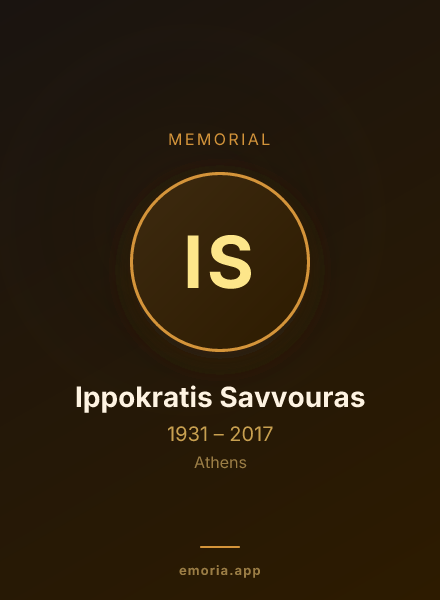 Memorial portrait of Ippokratis Savvouras
