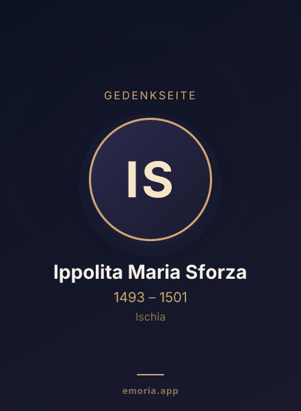 Gedenkportrait von Ippolita Maria Sforza