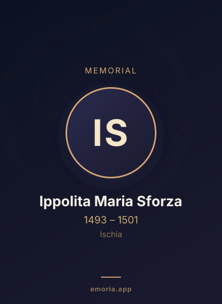 Memorial portrait of Ippolita Maria Sforza
