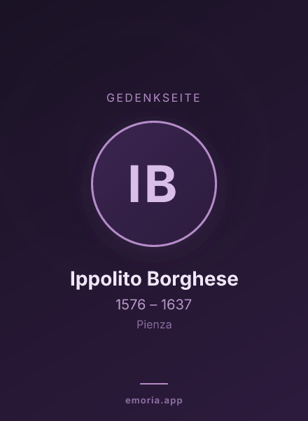 Gedenkportrait von Ippolito Borghese