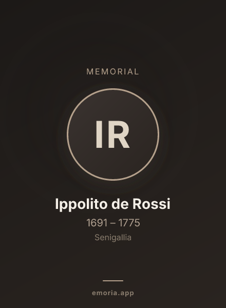 Memorial portrait of Ippolito de Rossi