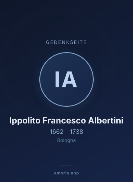 Gedenkportrait von Ippolito Francesco Albertini
