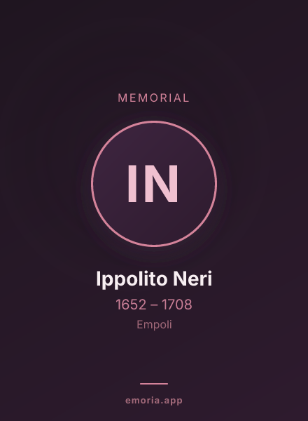 Memorial portrait of Ippolito Neri