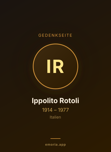 Gedenkportrait von Ippolito Rotoli