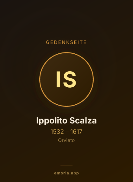 Gedenkportrait von Ippolito Scalza