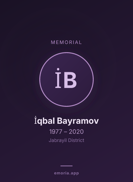 Memorial portrait of İqbal Bayramov