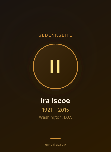 Gedenkportrait von Ira Iscoe