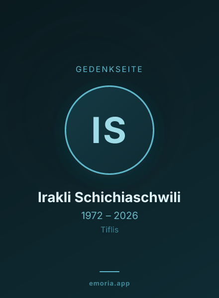 Gedenkportrait von Irakli Schichiaschwili