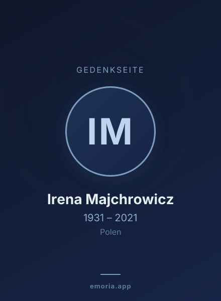 Gedenkportrait von Irena Majchrowicz