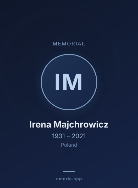 Memorial portrait of Irena Majchrowicz