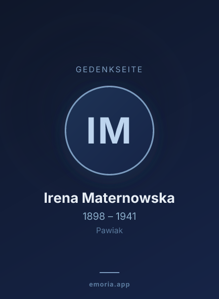Gedenkportrait von Irena Maternowska