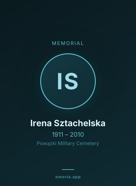 Memorial portrait of Irena Sztachelska