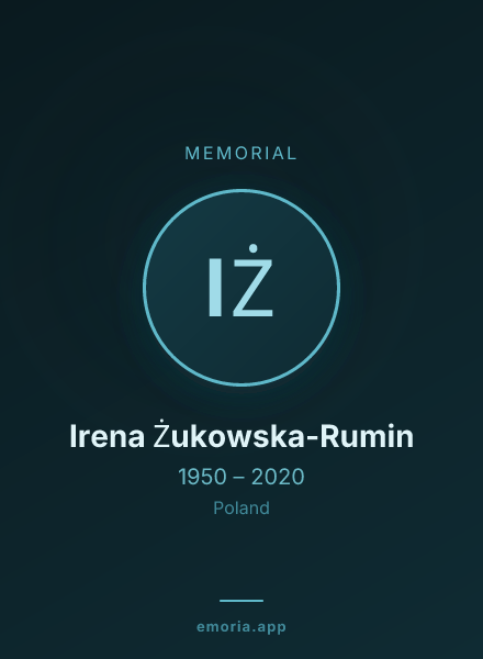 Memorial portrait of Irena Żukowska-Rumin