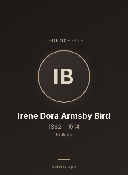 Gedenkportrait von Irene Dora Armsby Bird