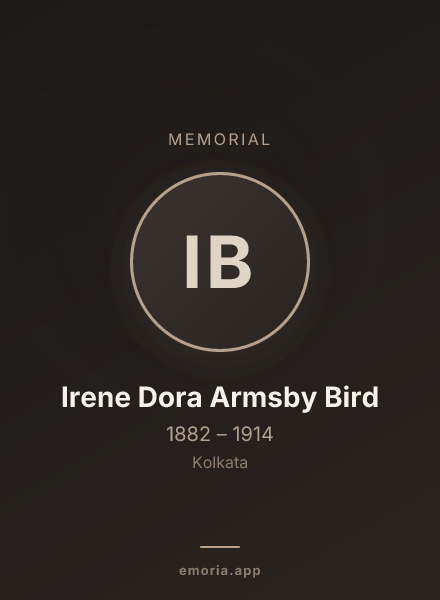 Memorial portrait of Irene Dora Armsby Bird