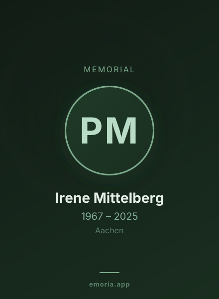Memorial portrait of Prof. Dr. Irene Mittelberg