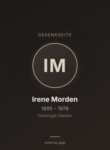 Gedenkportrait von Irene Morden