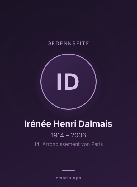 Gedenkportrait von Irénée Henri Dalmais