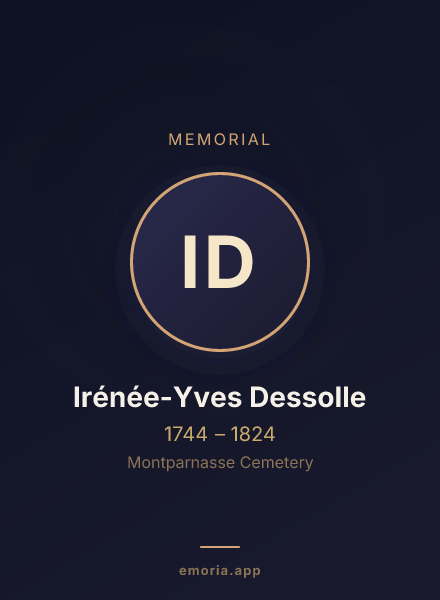 Memorial portrait of Irénée-Yves Dessolle