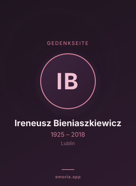 Gedenkportrait von Ireneusz Bieniaszkiewicz