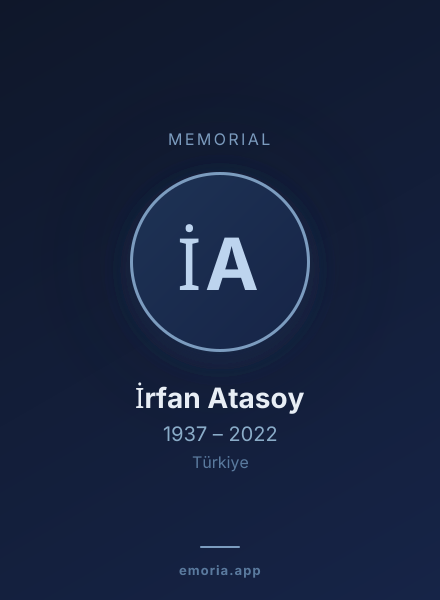 Memorial portrait of İrfan Atasoy