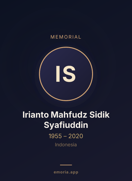 Memorial portrait of Irianto Mahfudz Sidik Syafiuddin