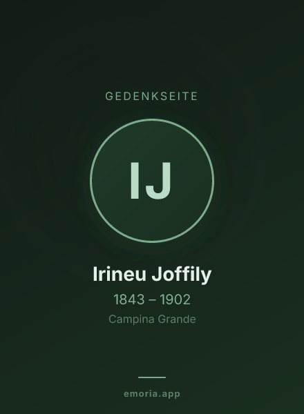 Gedenkportrait von Irineu Joffily