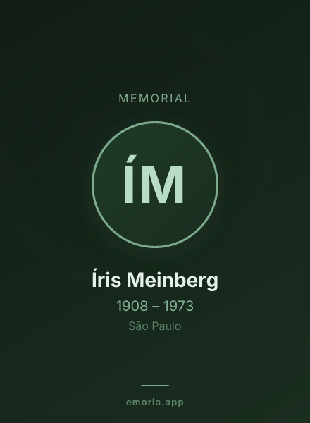 Memorial portrait of Íris Meinberg