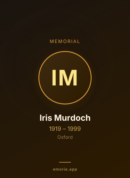 Memorial portrait of Iris Murdoch