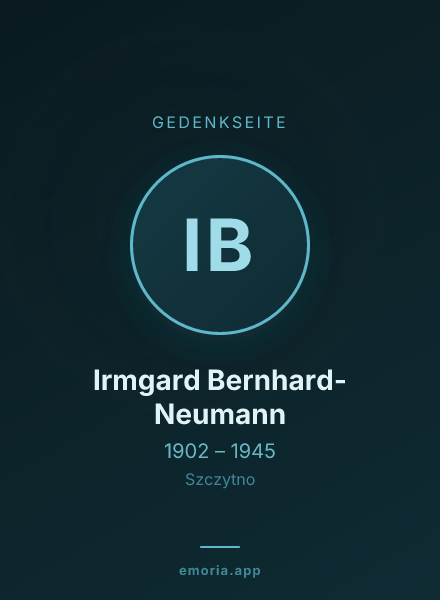 Gedenkportrait von Irmgard Bernhard-Neumann