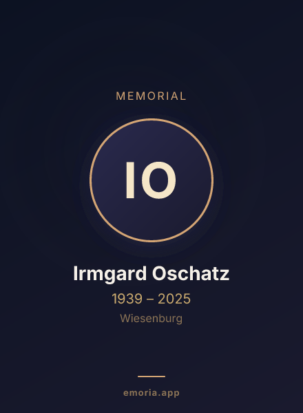 Memorial portrait of Irmgard Oschatz