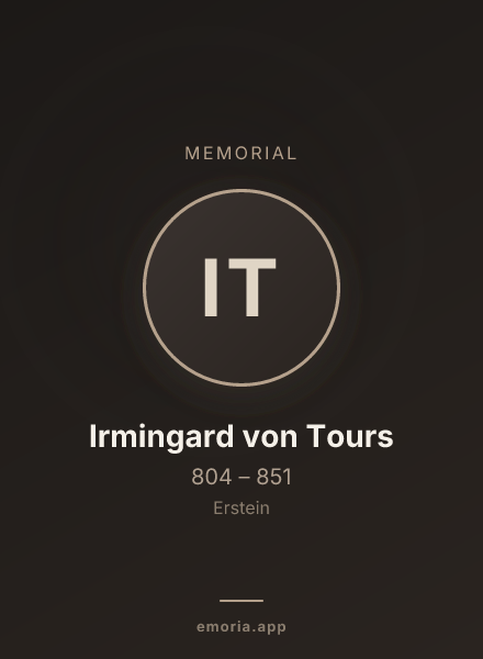 Memorial portrait of Irmingard von Tours