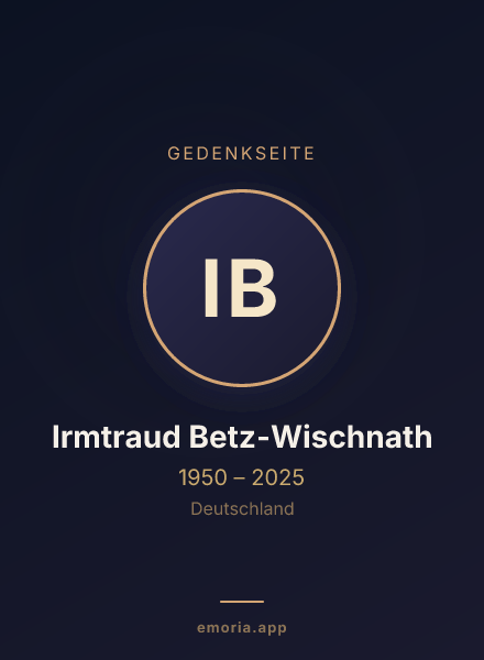 Gedenkportrait von Irmtraud Betz-Wischnath