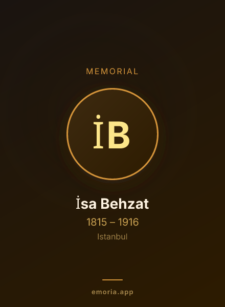 Memorial portrait of İsa Behzat