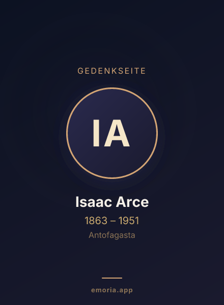 Gedenkportrait von Isaac Arce