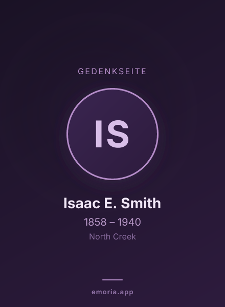 Gedenkportrait von Isaac E. Smith