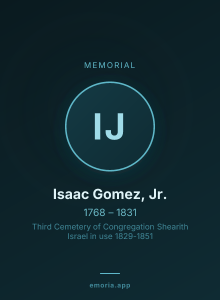 Memorial portrait of Isaac Gomez, Jr.